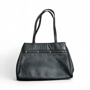 C11- Genuine Leather Elegant Black Vintage Leather Tote Bag